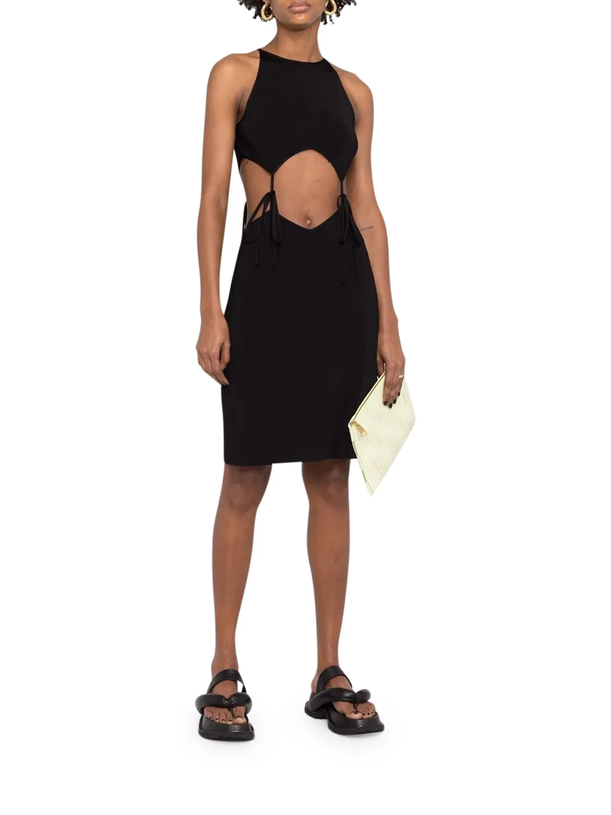 Bottega Veneta Cut-Out Detailed Mini Dress