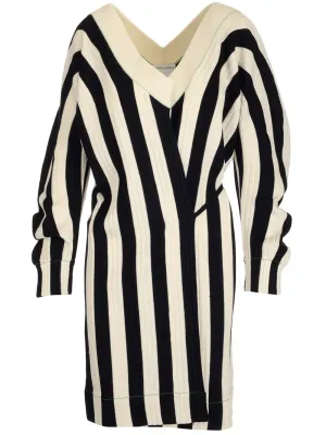 Bottega Veneta Striped  Mini Dress