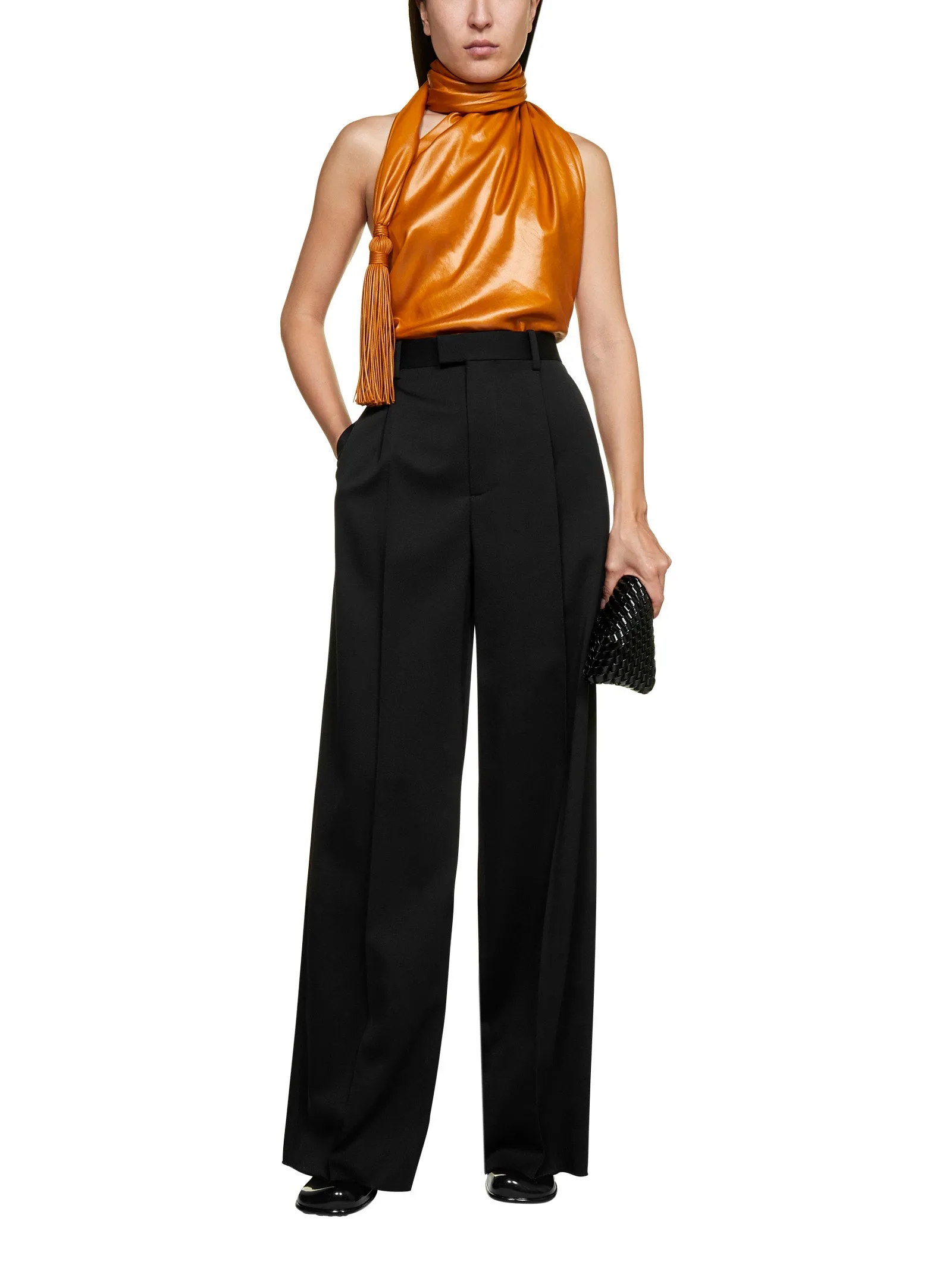 Bottega Veneta Tassel Embellished Halterneck Top