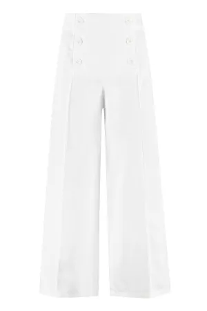 Boutique Moschino Buttoned Denim Culotte Pants