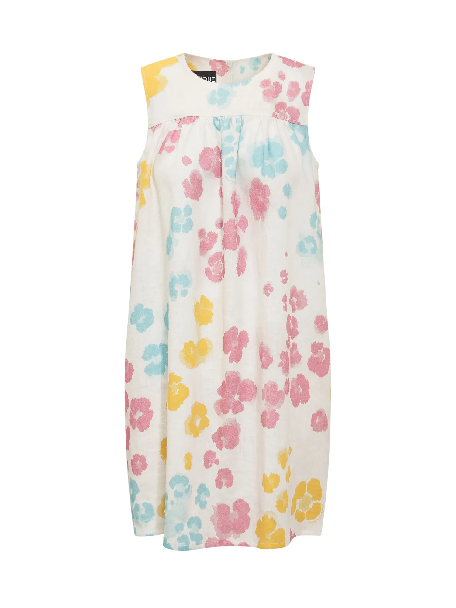Boutique Moschino Floral Printed Sleeveless Mini Dress