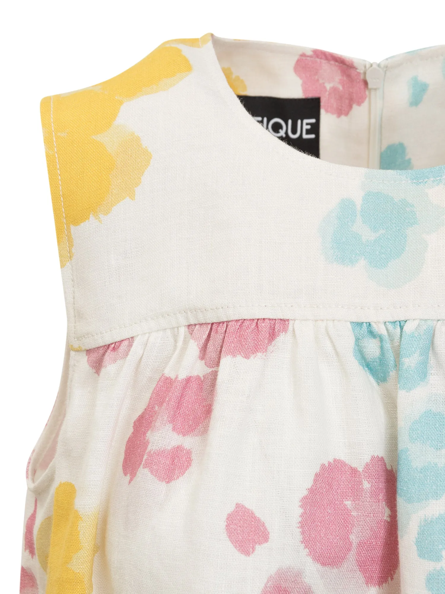 Boutique Moschino Floral Printed Sleeveless Mini Dress