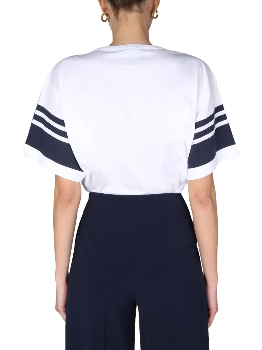 Boutique Moschino Logo Printed Crewneck T-Shirt