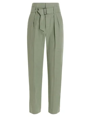 Brunello Cucinelli Belted Straight Leg Pants