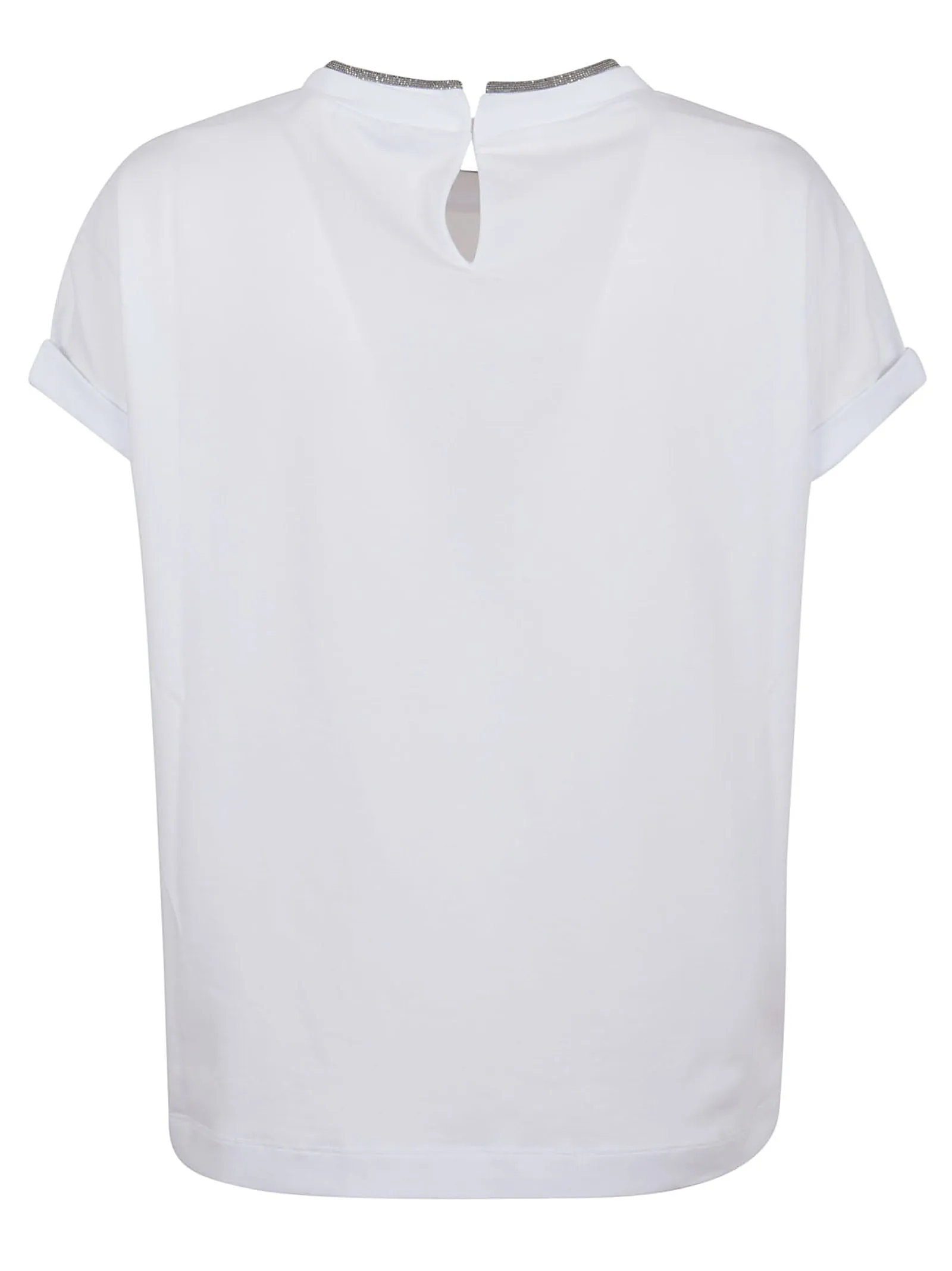Brunello Cucinelli Chain-Trim Crewneck T-Shirt