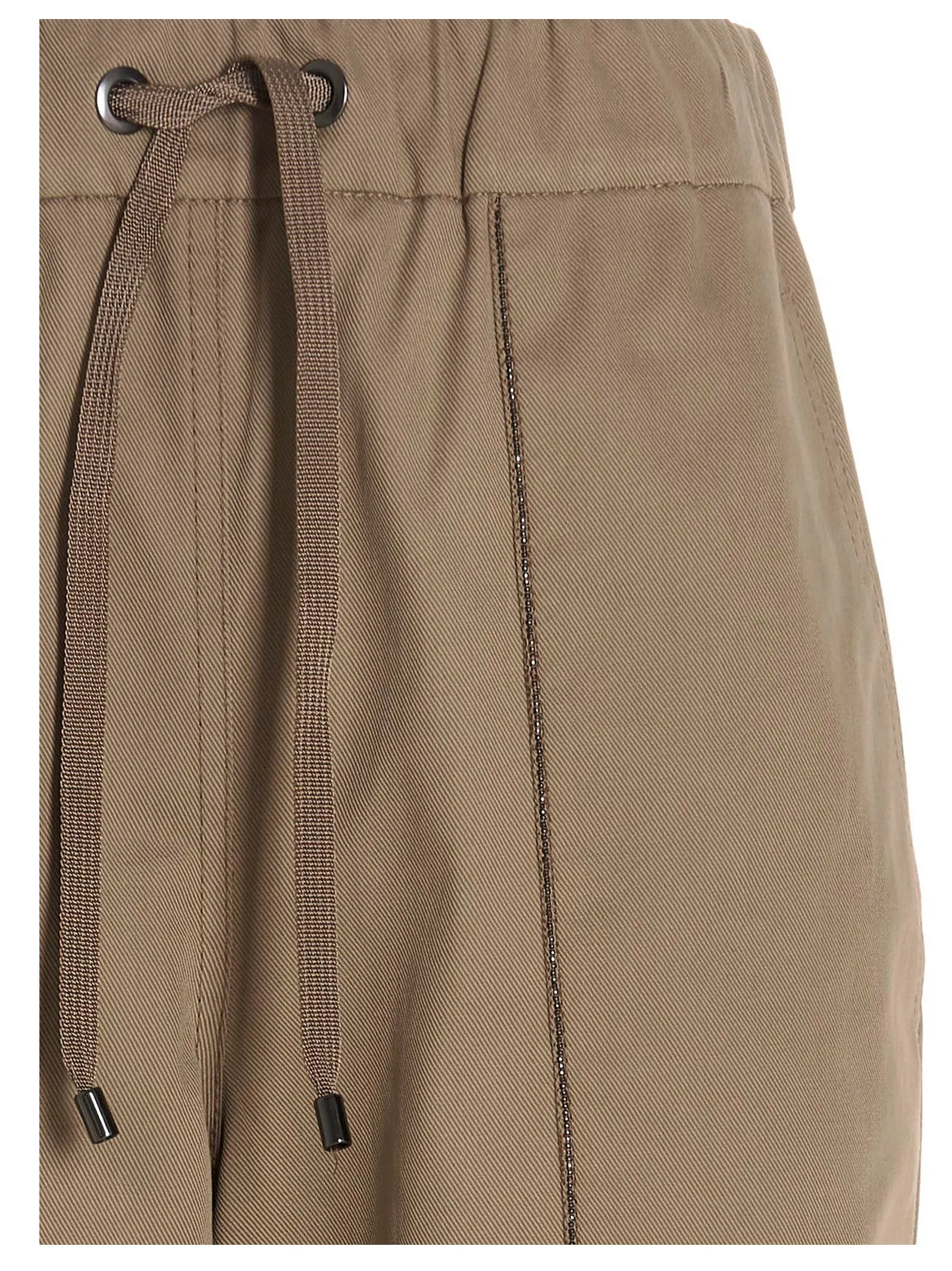 Brunello Cucinelli Drawstring Straight Leg Pants