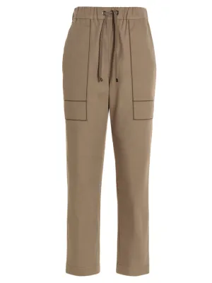 Brunello Cucinelli Drawstring Straight Leg Pants