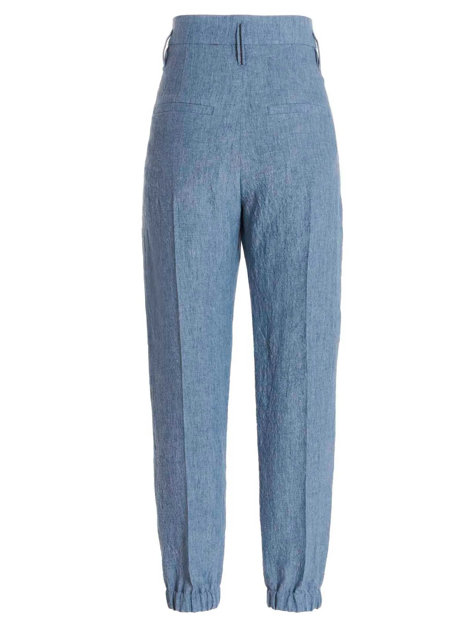 Brunello Cucinelli High Waist Tapered Leg Pants