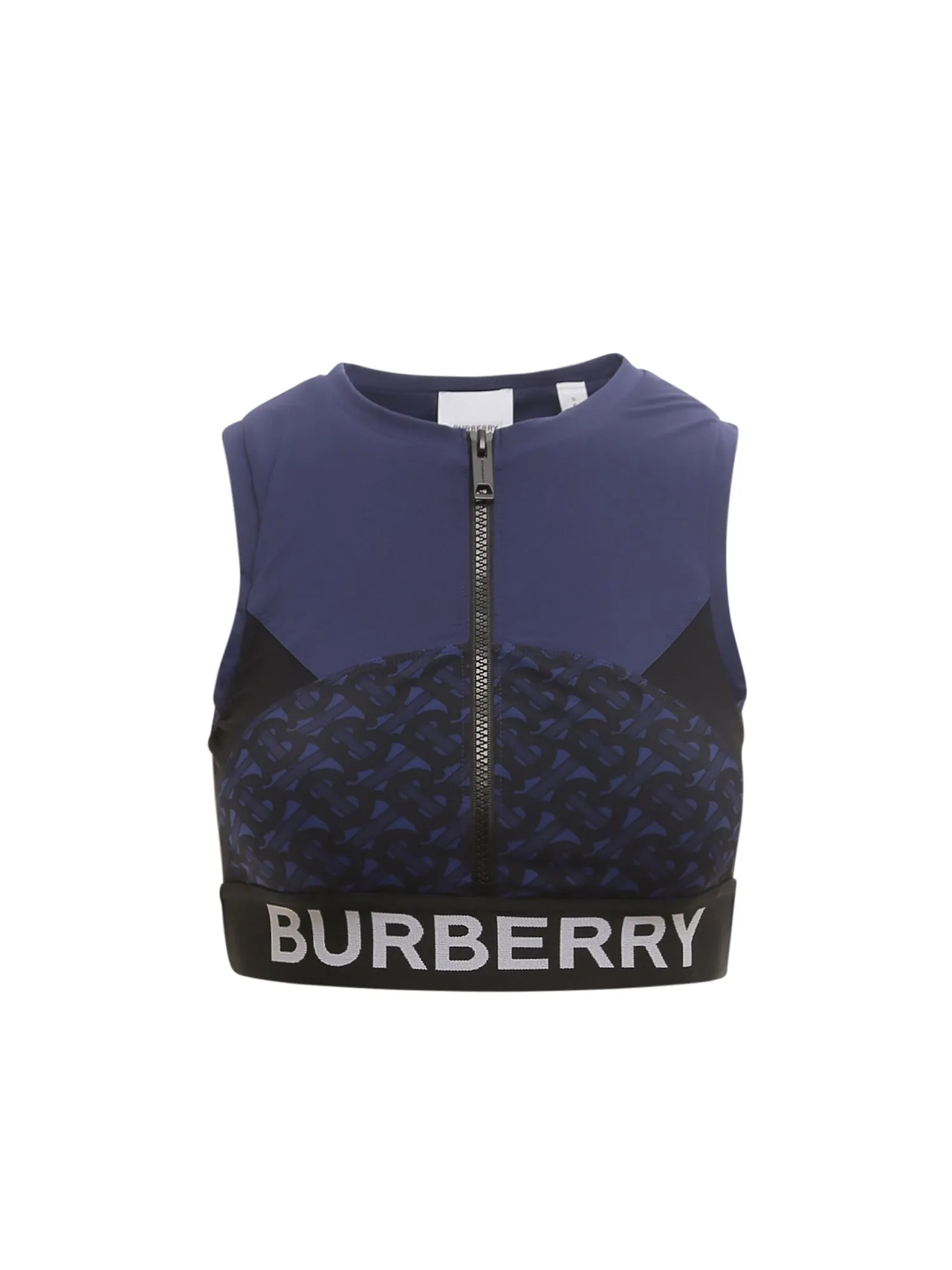 Burberry TB Monogram Print Crewneck Cropped Top