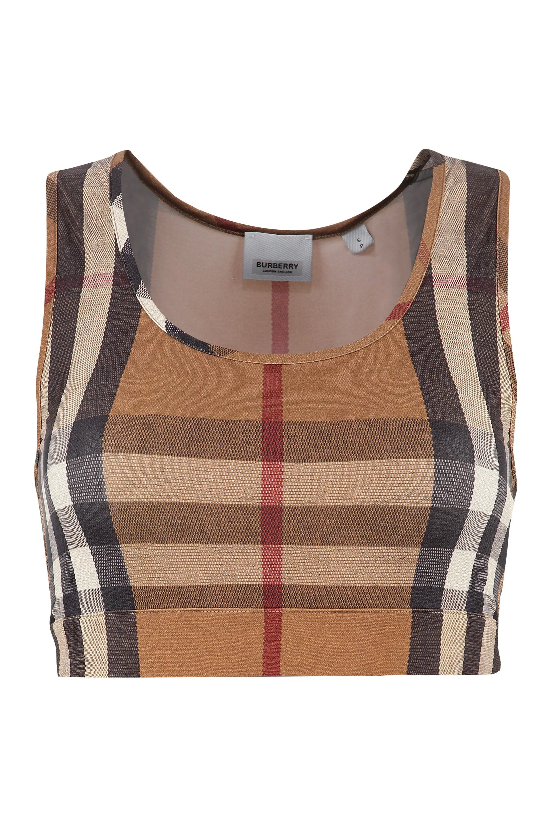 Burberry Vintage Check Scoop Neck Tank Top
