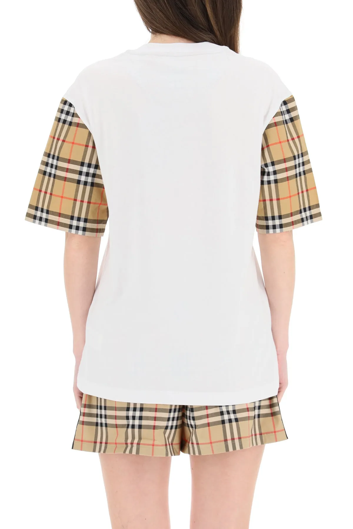 Burberry Vintage Check Sleeve Oversized T-Shirt