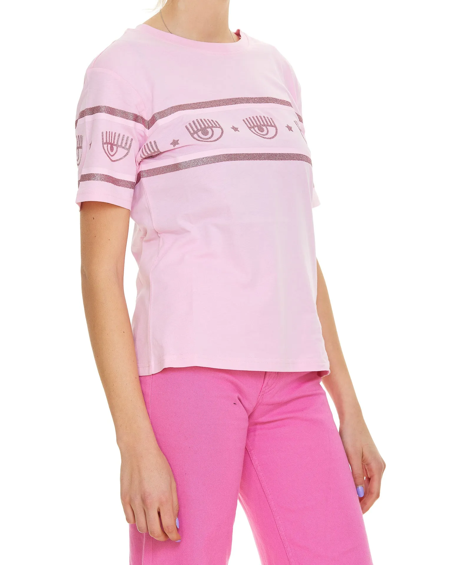 Chiara Ferragni Eyestar Printed Crewneck T-Shirt