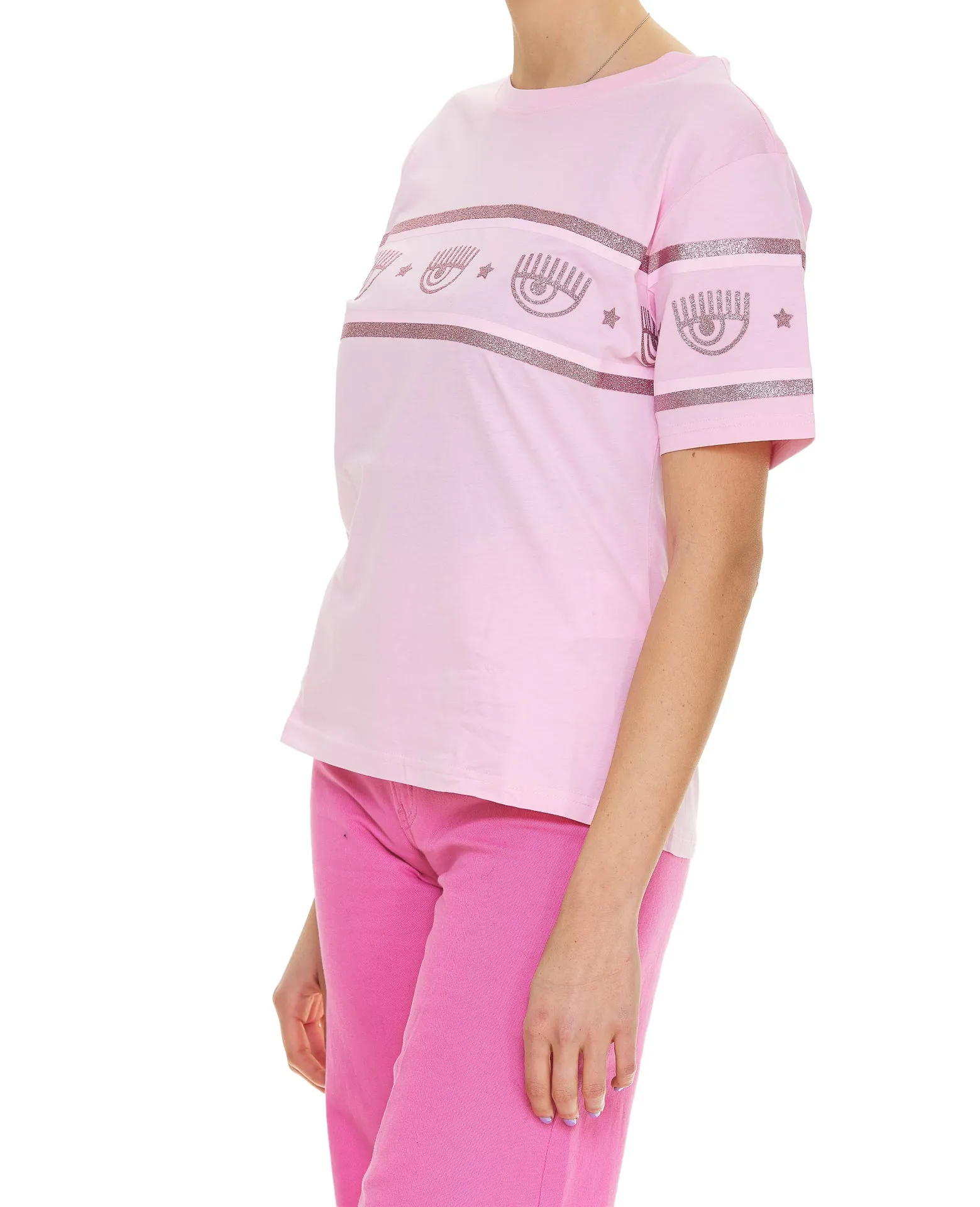 Chiara Ferragni Eyestar Printed Crewneck T-Shirt