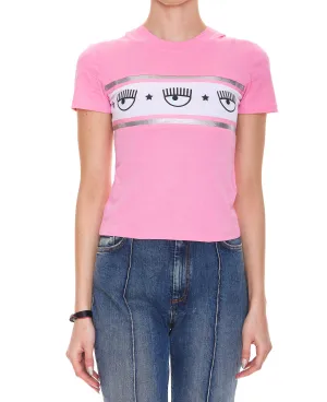 Chiara Ferragni Logo Printed Crewneck T-Shirt