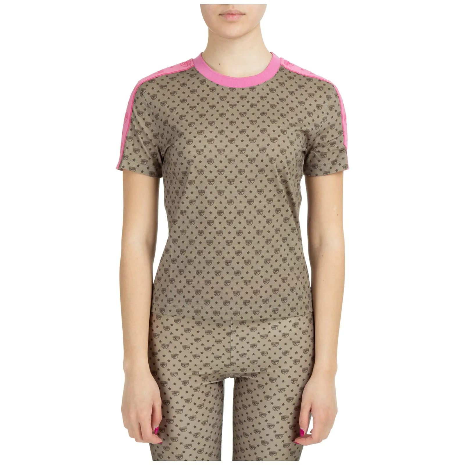 Chiara Ferragni Logo Printed Crewneck T-Shirt