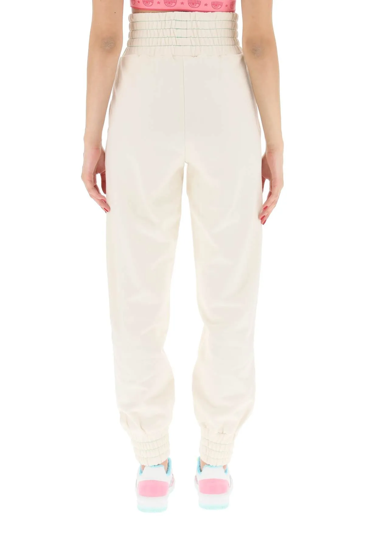 Chiara Ferragni Logo Printed Track Pants
