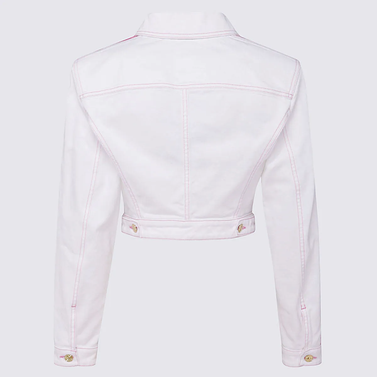 Chiara Ferragni Logo Striped Cropped Jacket