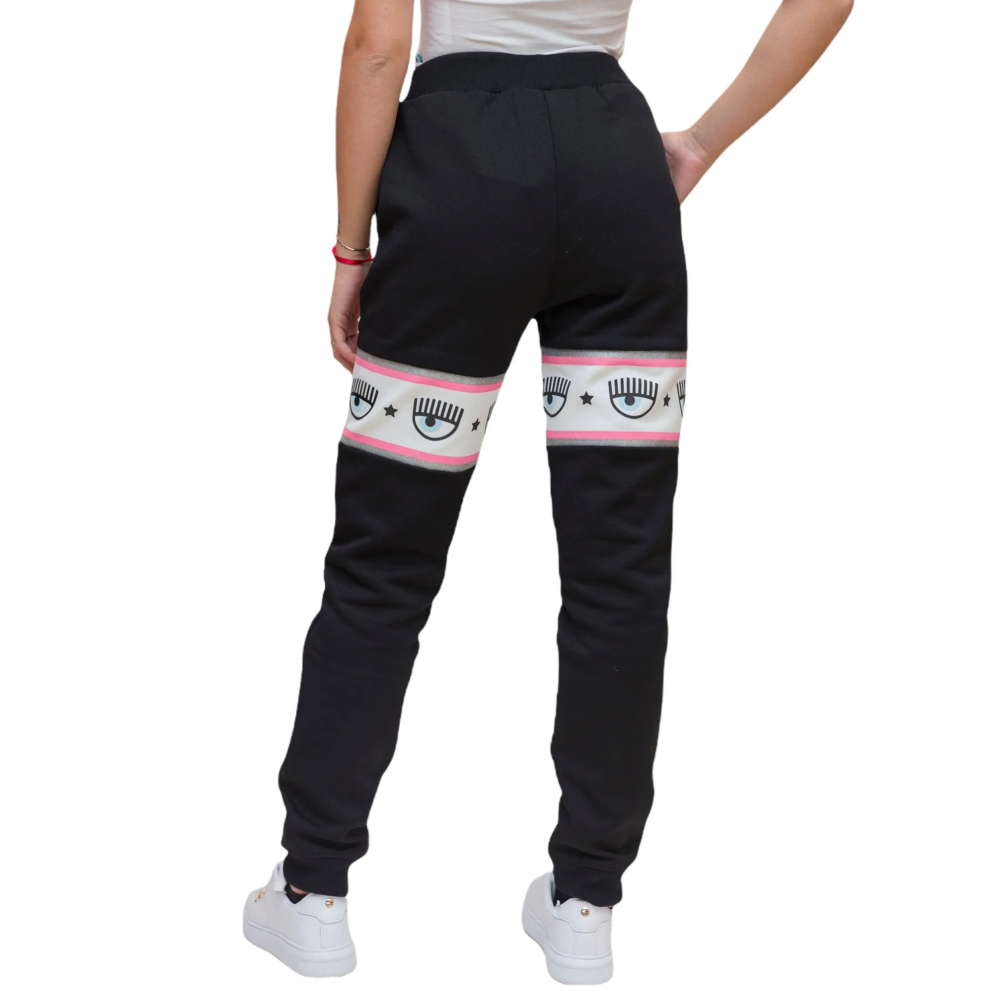 Chiara Ferragni Logo Tape Track Pants