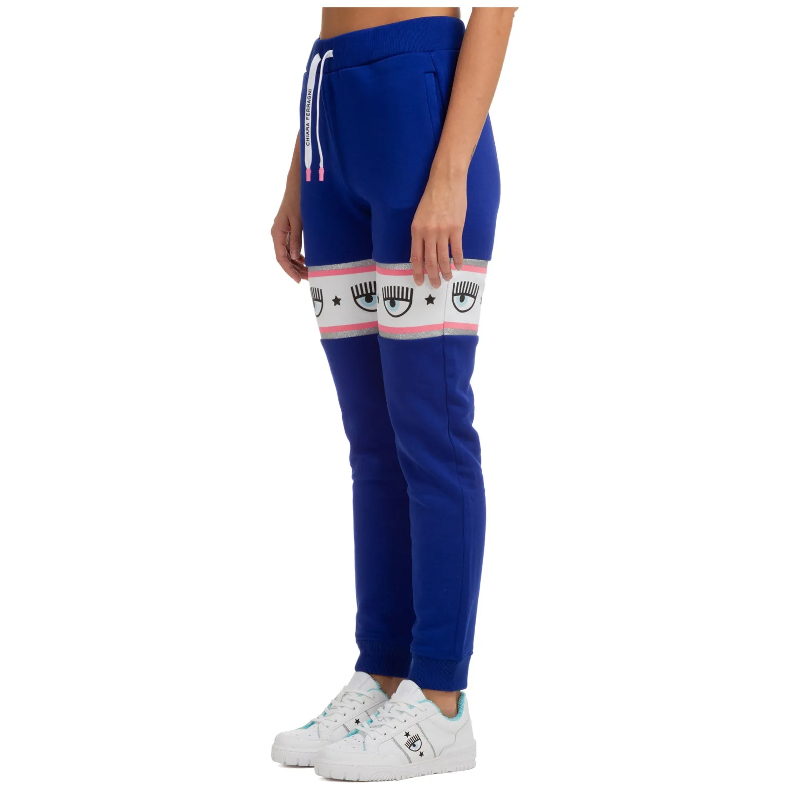 Chiara Ferragni Logo Tape Track Pants