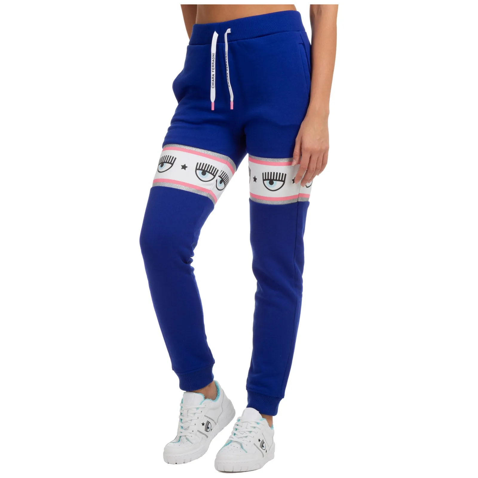 Chiara Ferragni Logo Tape Track Pants