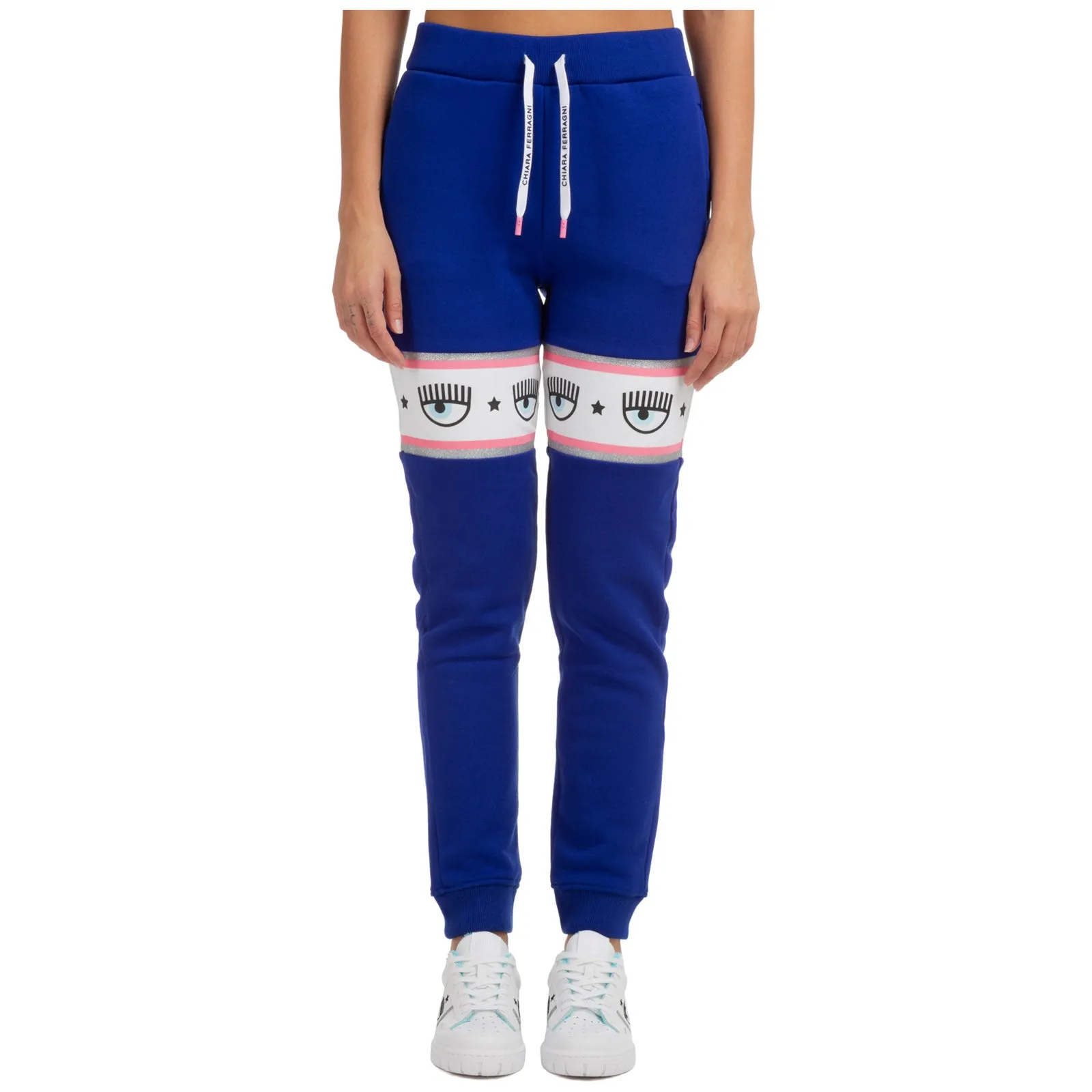 Chiara Ferragni Logo Tape Track Pants