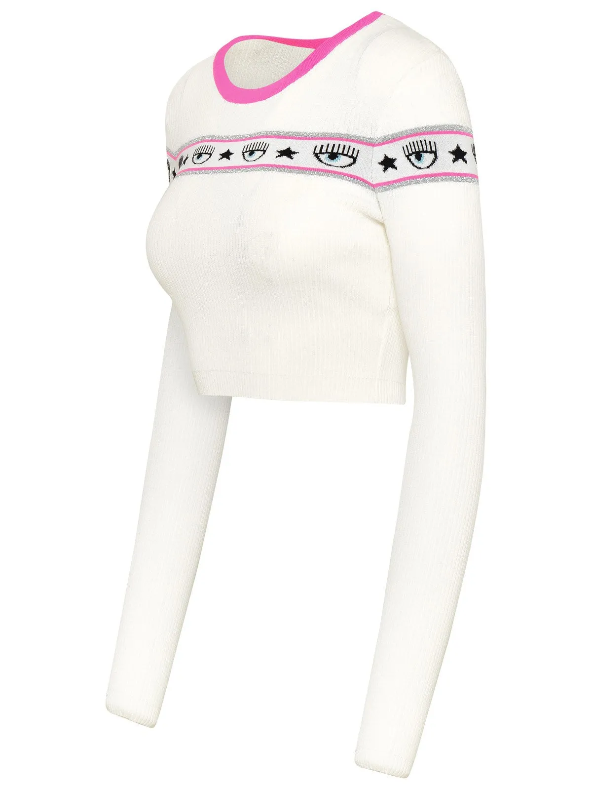 Chiara Ferragni Logo-Taped Ribbed Top