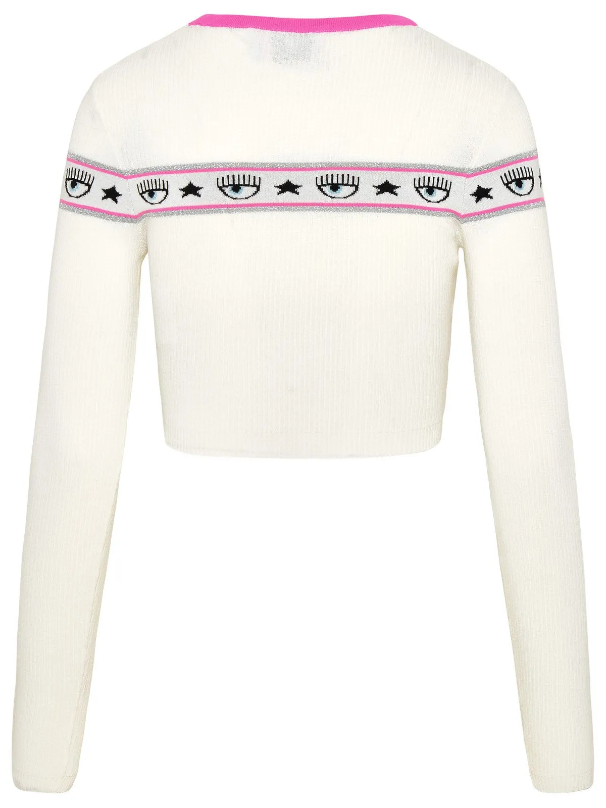 Chiara Ferragni Logo-Taped Ribbed Top