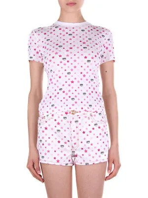 Chiara Ferragni Star-Printed Crewneck T-Shirt