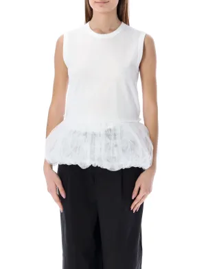 Comme des Garons Girl Tulle Sleeveless Tank Top