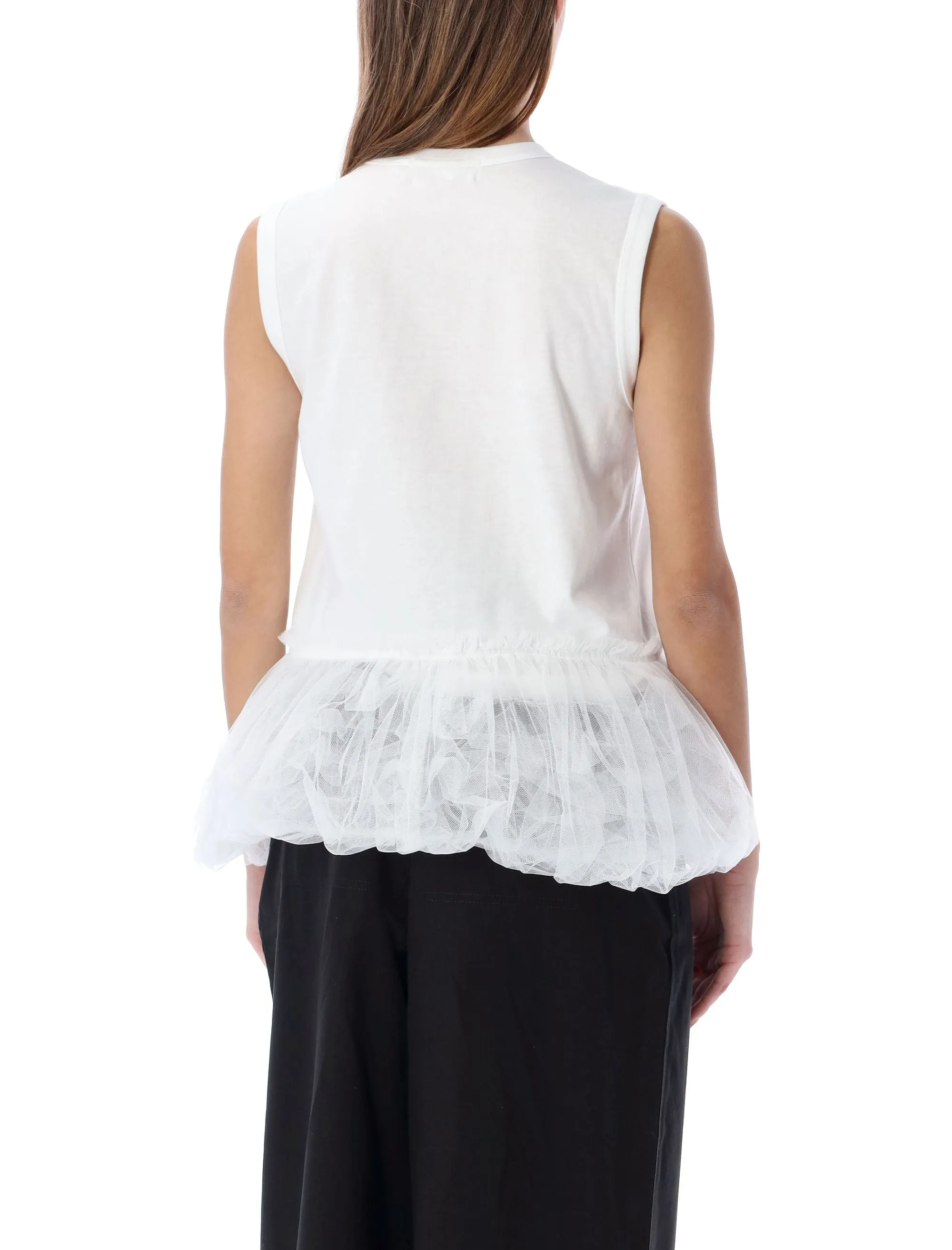 Comme des Garons Girl Tulle Sleeveless Tank Top