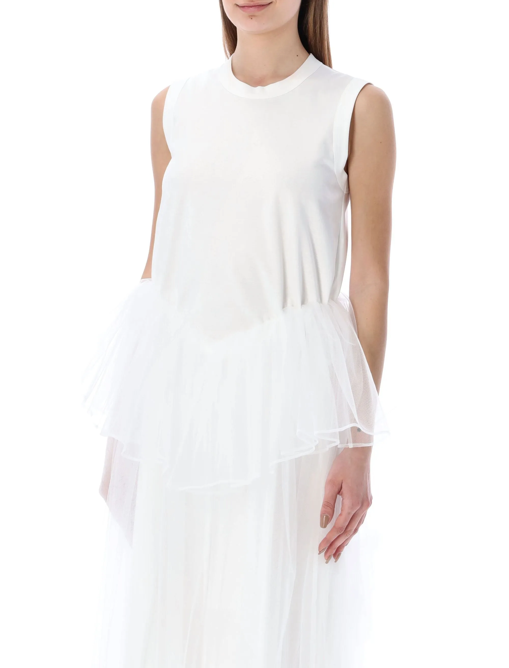 Comme Des Garons Noir Kei Ninomiya Sleeveless Tulle Dress