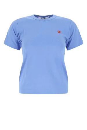 Comme des Garons Play Logo Embroidered Crewneck T-Shirt
