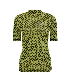 Coperni High Neck Allover Logo Printed Top