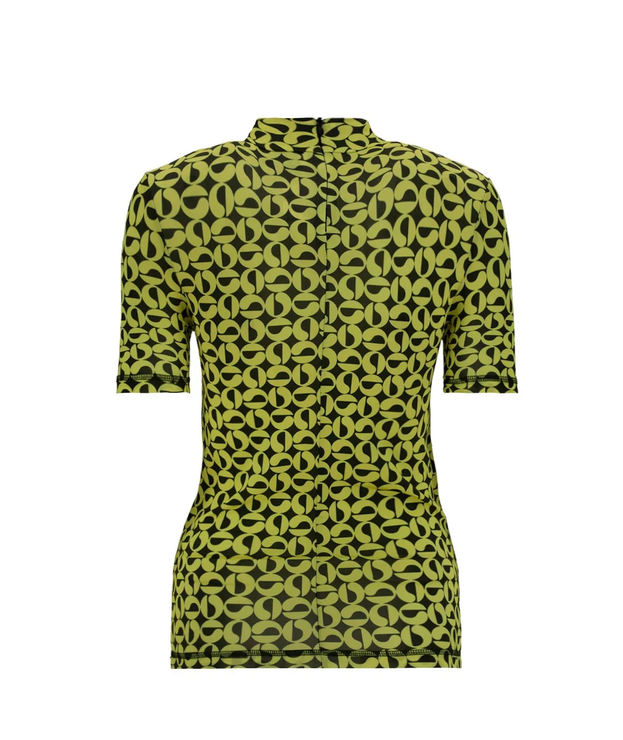 Coperni High Neck Allover Logo Printed Top
