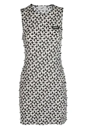 Coperni Monogram Sleeveless Crewneck Mini Dress