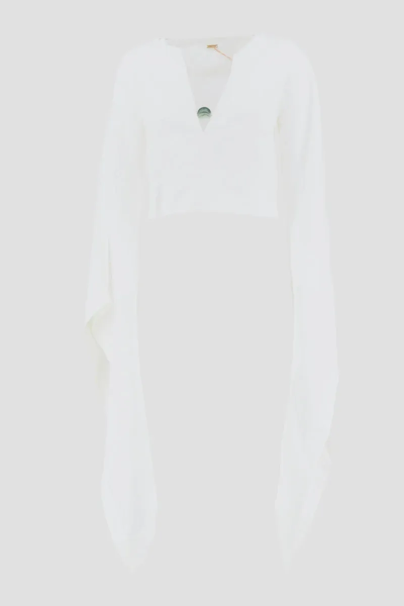 Cult Gaia Amy V-Neck Long Sleeved Top