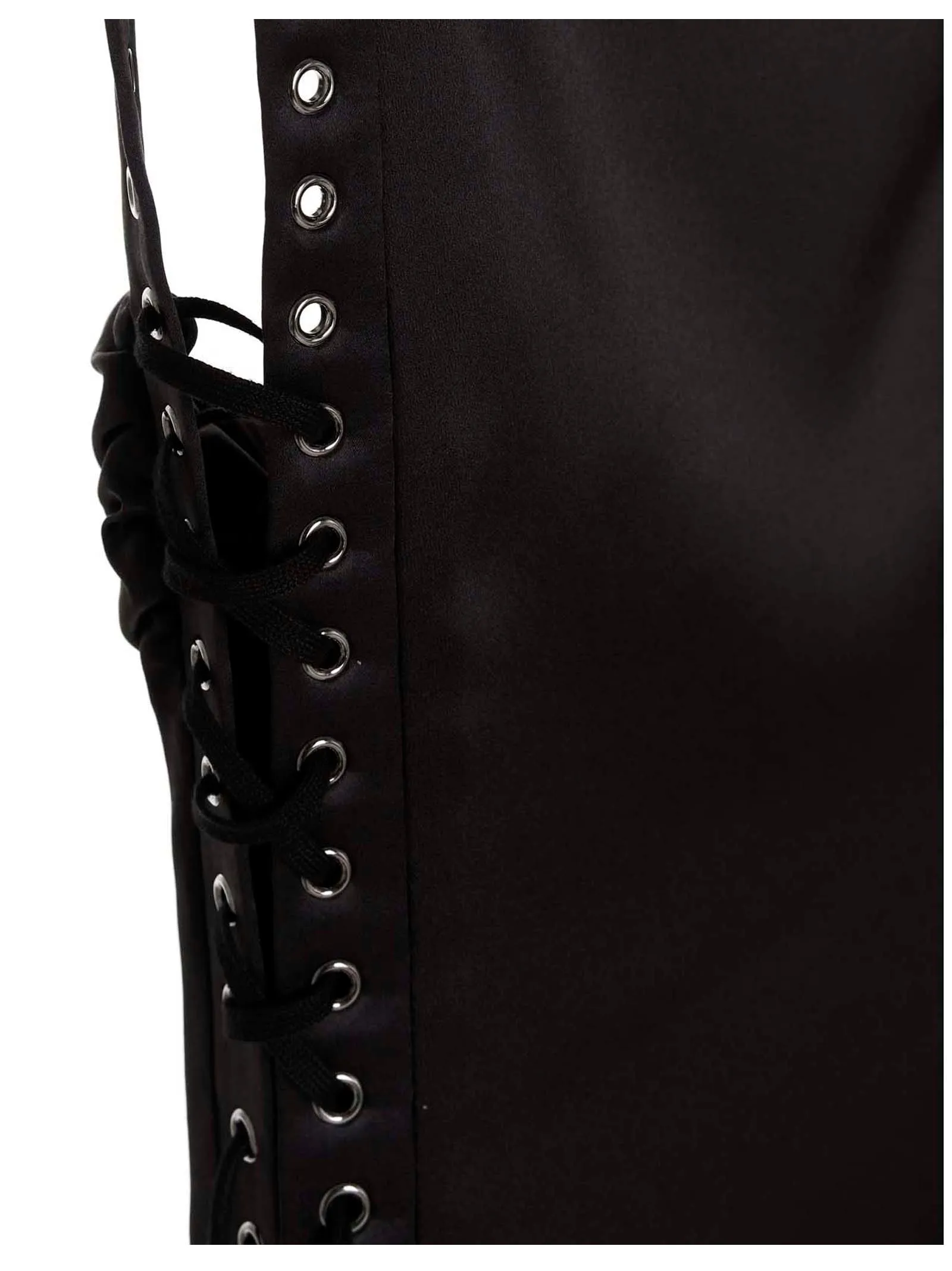 Dolce & Gabbana Lace-Up Detail Midi Dress