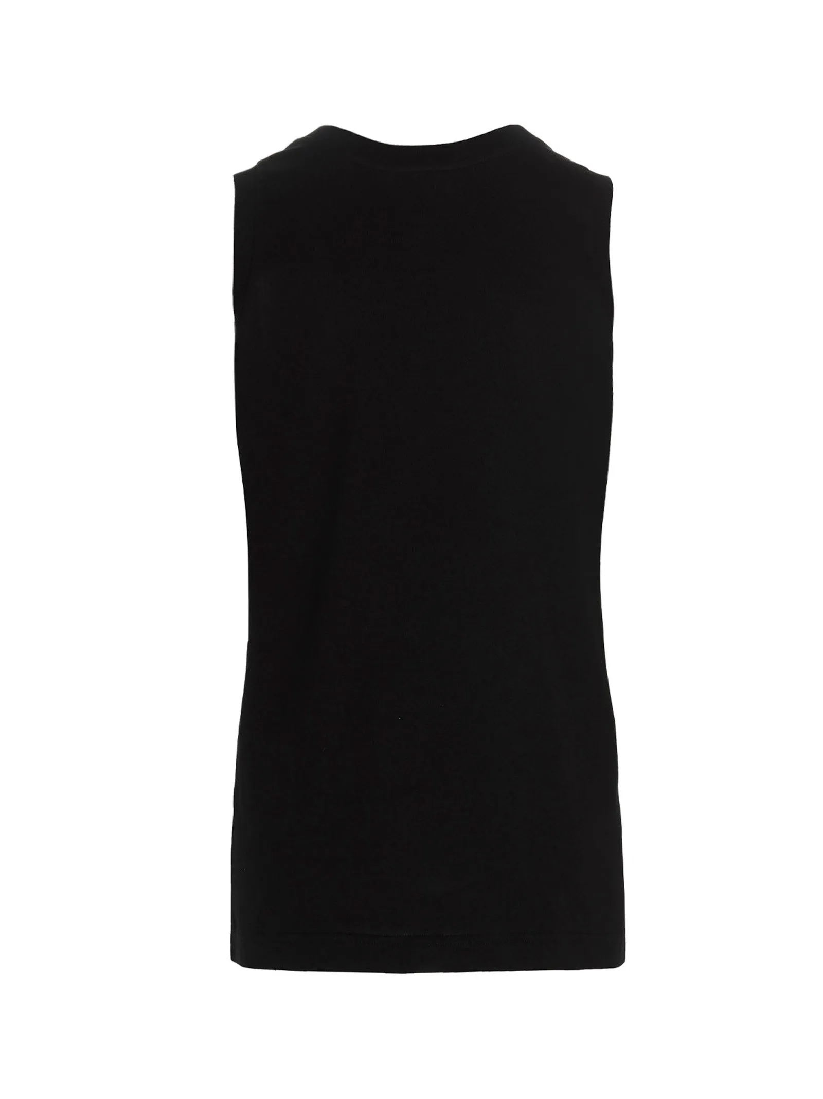Dolce & Gabbana Logo Plaque Crewneck Jersey Top