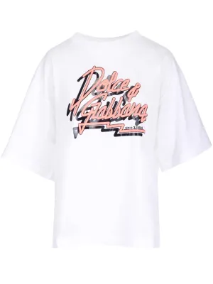 Dolce & Gabbana Logo Print Crewneck T-Shirt