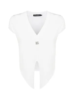 Dolce & Gabbana V-Neck Knot T-Shirt