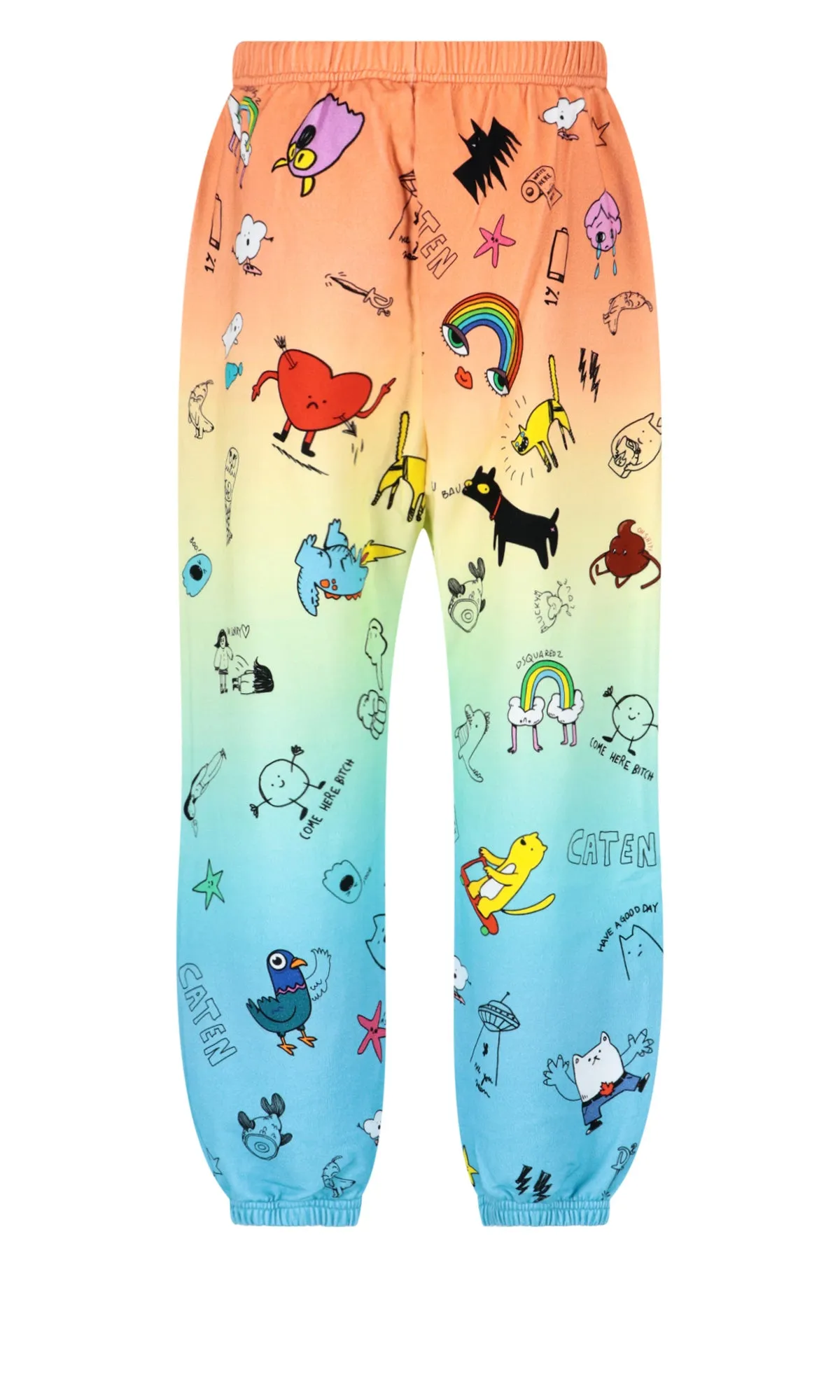 Dsquared2 Allover Graphic Print Gradient Track Pants