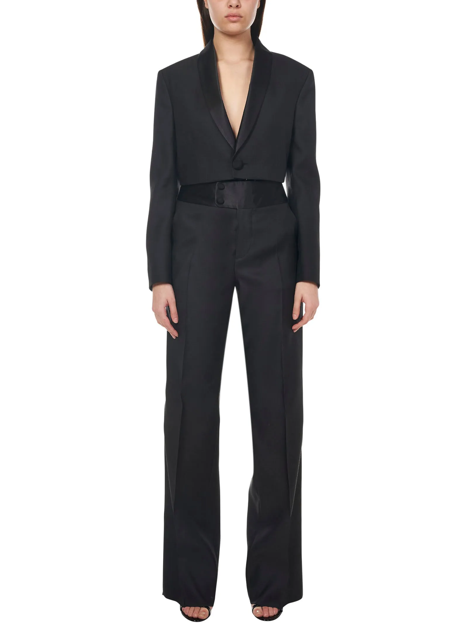 Dsquared2 High-Waisted Wide-Leg Pants
