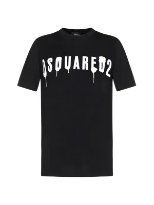 Dsquared2 Logo Spray Print T-Shirt