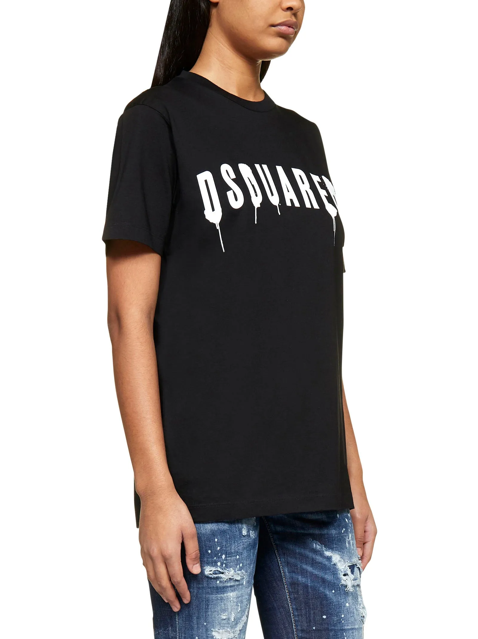 Dsquared2 Logo Spray Print T-Shirt
