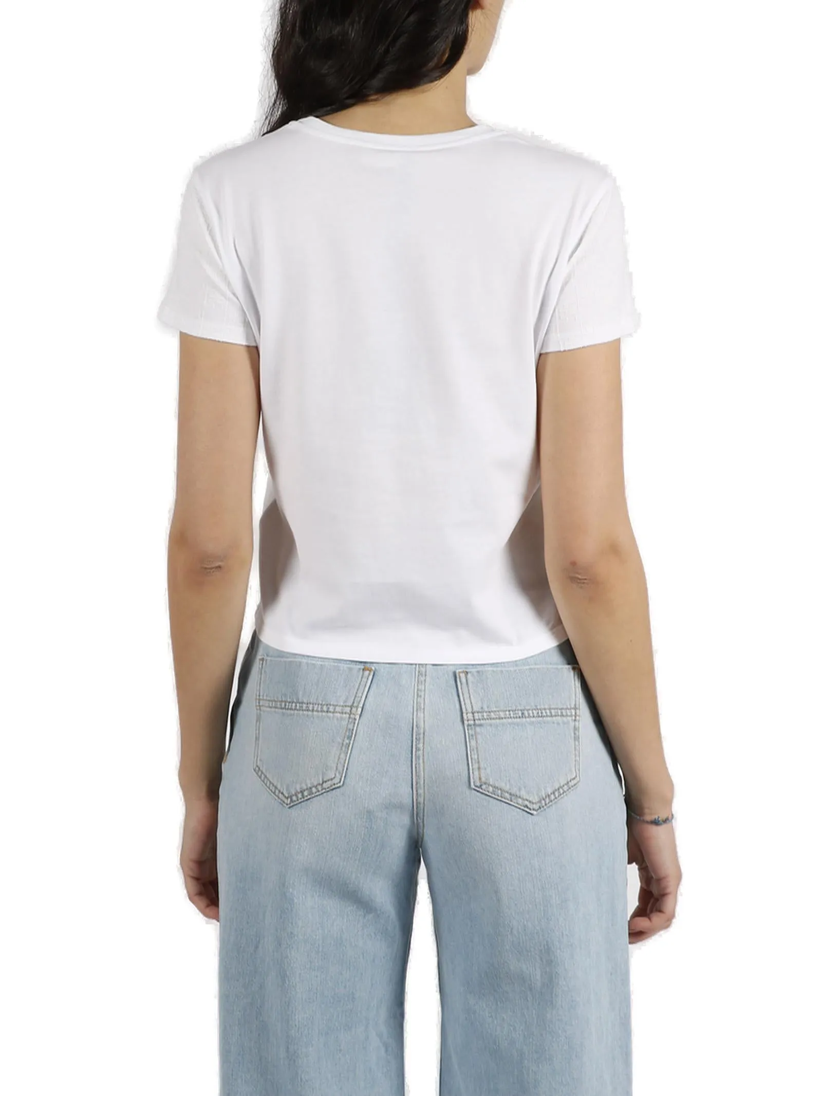 Elisabetta Franchi All-Over Logo Printed T-Shirt
