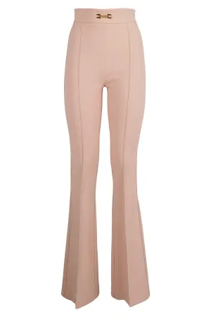 Elisabetta Franchi High-Waisted Boot Cut Pants