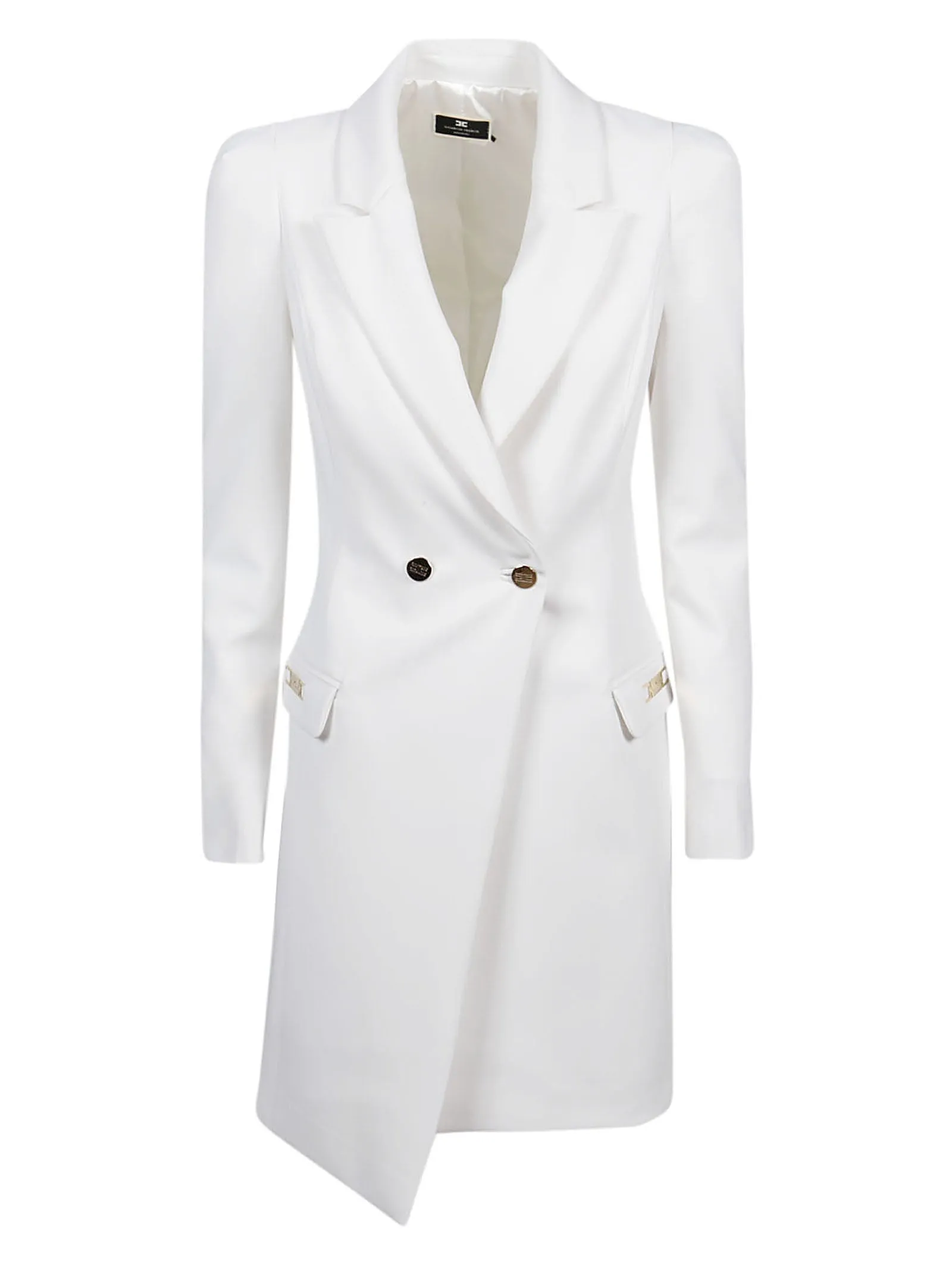 Elisabetta Franchi Logo Plaque Blazer Dress