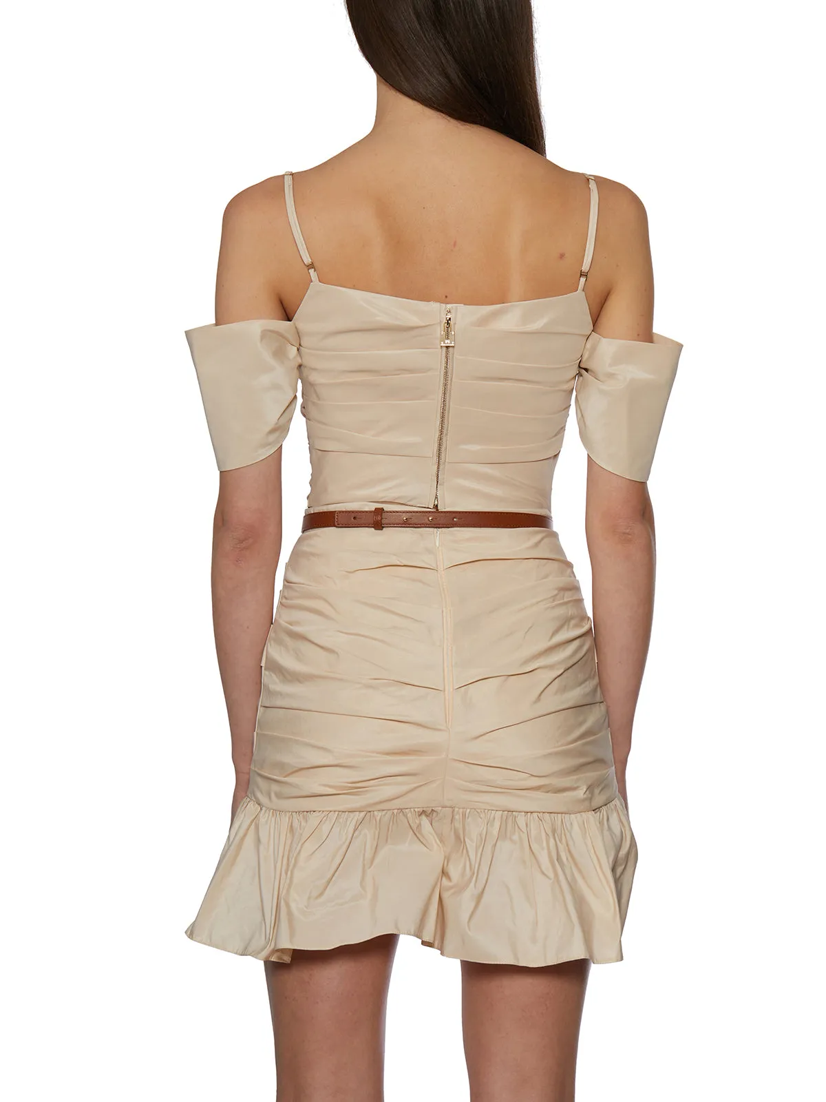 Elisabetta Franchi Padlock-Detailed Ottoman Top