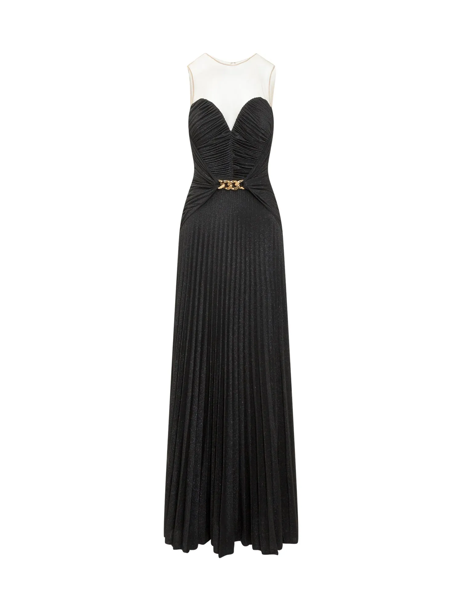 Elisabetta Franchi Sweetheart-Neck Slit Dress