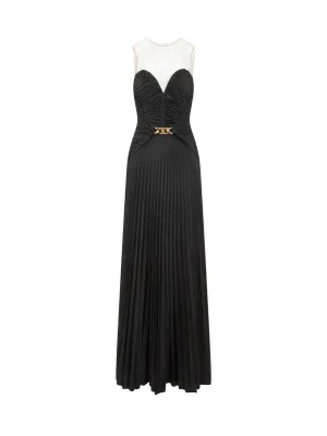 Elisabetta Franchi Sweetheart-Neck Slit Dress